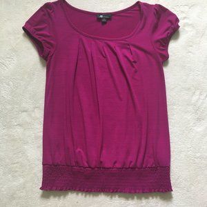 Short Sleeve Pink Dress Top